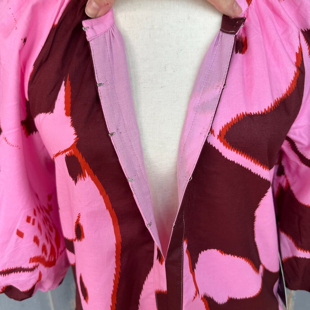 Tuckernuck Lyles Maxi Dress Pink Palm Sz XS NWOT - Picture 5 of 16